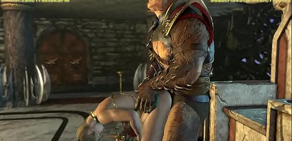  Shao Kahn and his submissive Concubine slave 3D Mortal Kombat 11 Animation